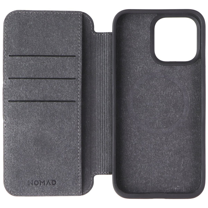 Nomad Modern Leather Folio Case for MagSafe for iPhone 15 Pro Max - Black Image 3