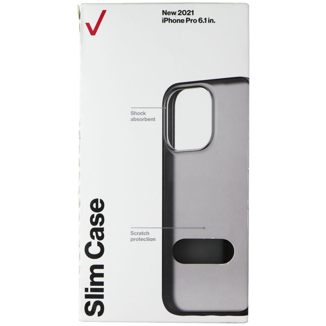 Verizon Slim Sustainable Hard Case for Apple iPhone 13 Pro - Black/Smokey Image 1