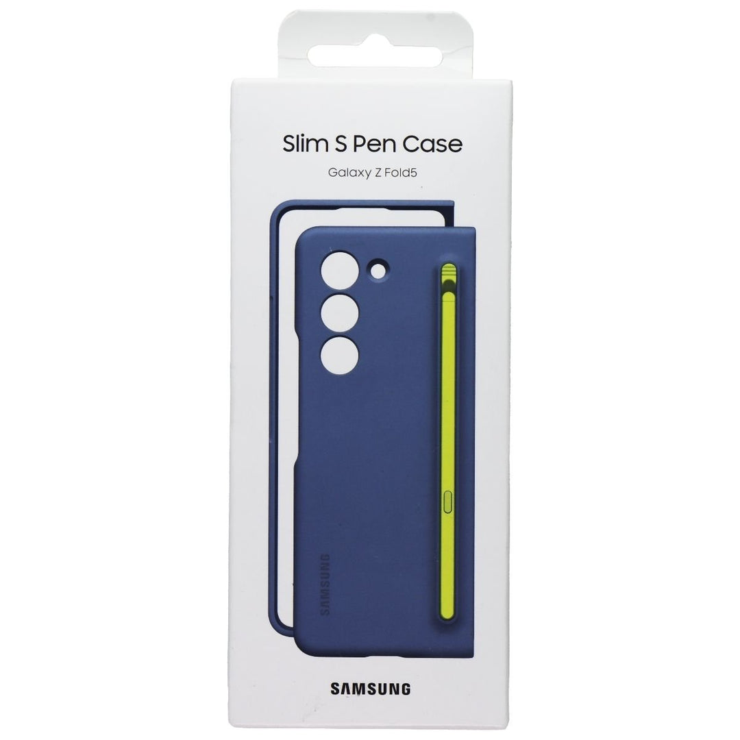 Samsung Slim S Pen Case for Galaxy Z Fold5 - Blue Image 1