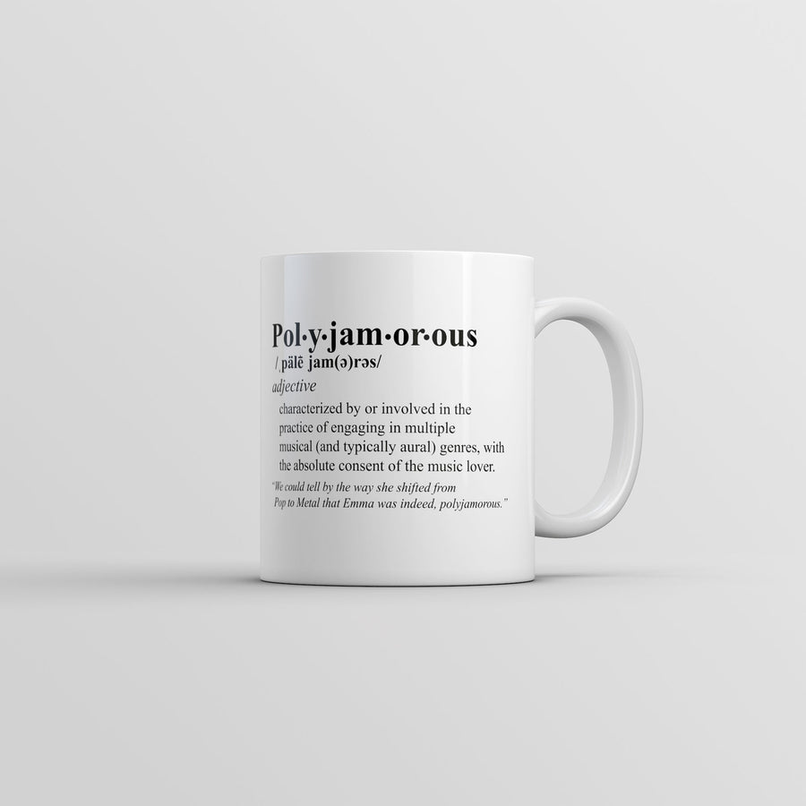Polyjamorous Definition Mug Funny Sarcastic Music Novelty Coffee Cup-11oz Image 1