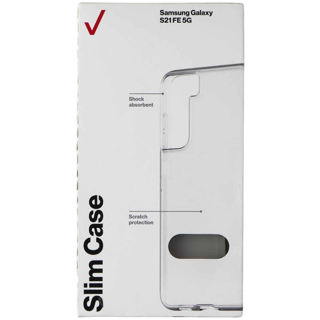 Verizon Slim Sustainable Series Case for Samsung Galaxy S21 FE 5G - Clear/Frost Image 1