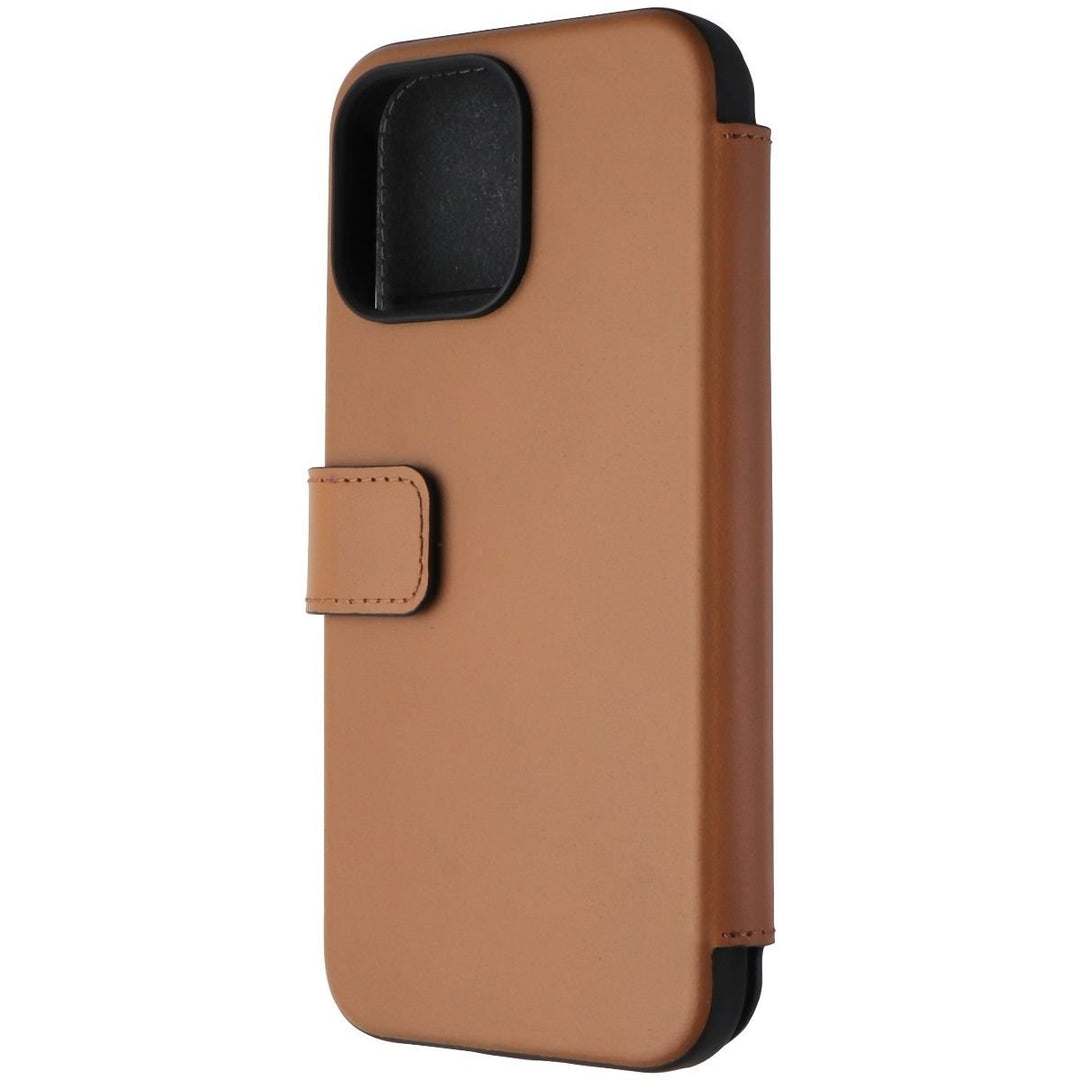 Nomad Modern Leather Folio Case for MagSafe for iPhone 15 Pro Max - English Tan Image 1