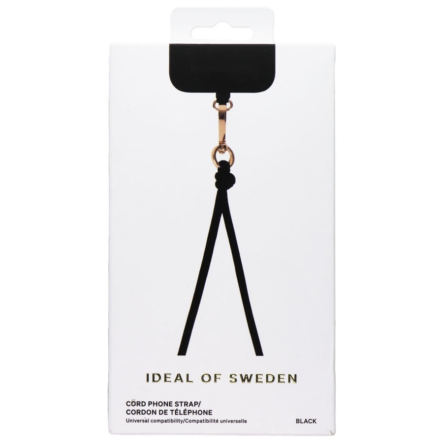 Ideal of Sweden Cord Phone Strap - Black Image 1