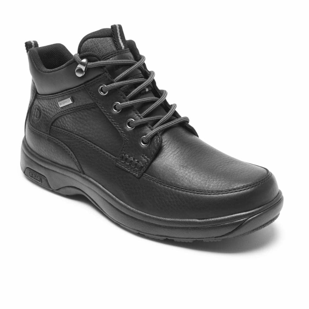 Dunham 8000 Mid Waterproof Boot Black Leather ML02402-JBL98 Mens Footwear Image 1