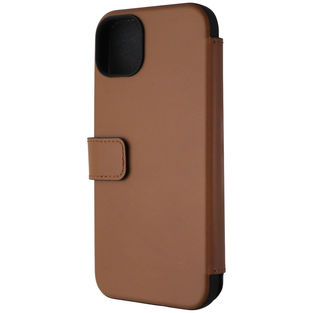 Nomad Modern Leather Folio Case for MagSafe for iPhone 15 Plus - English Tan Image 1