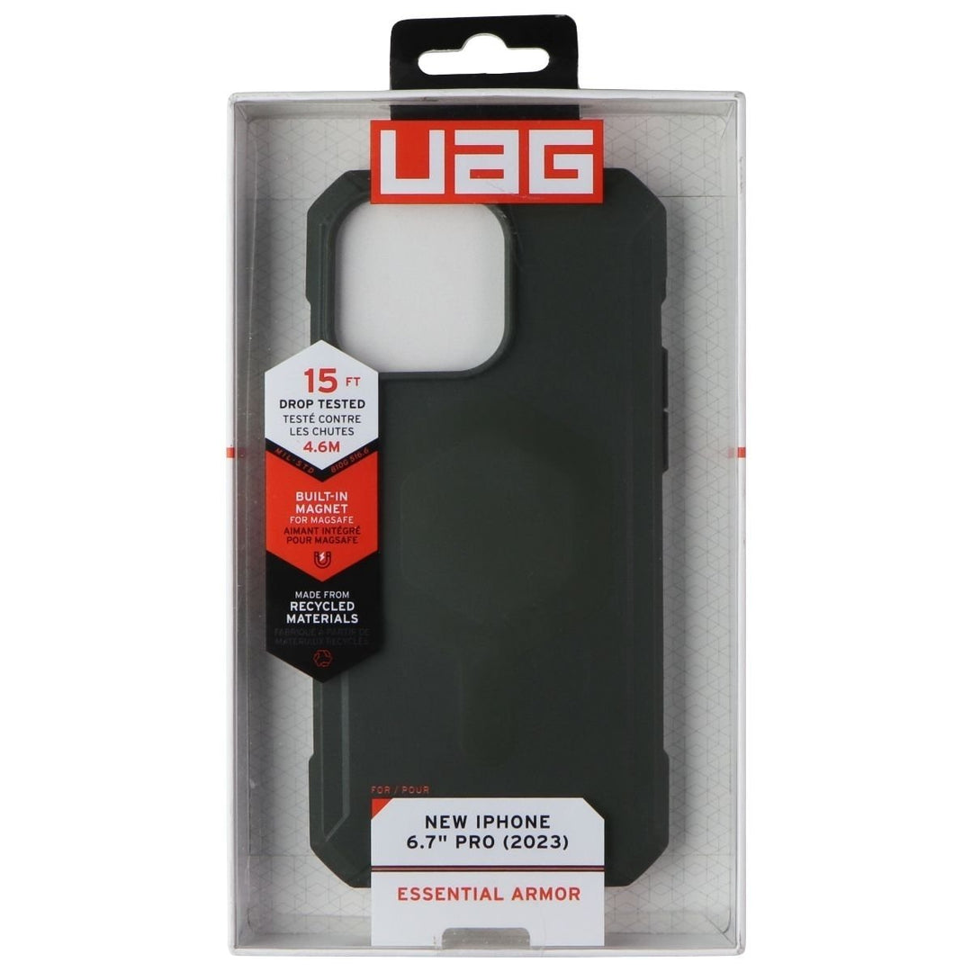 UAG Essential Armor Case for MagSafe for Apple iPhone 15 Pro Max - Olive Drab Image 1