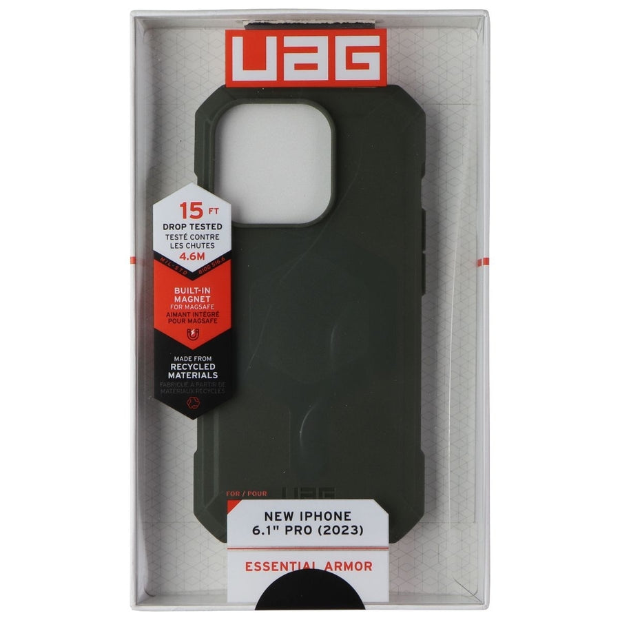 UAG Essential Armor Case for MagSafe for Apple iPhone 15 Pro - Olive Drab Image 1