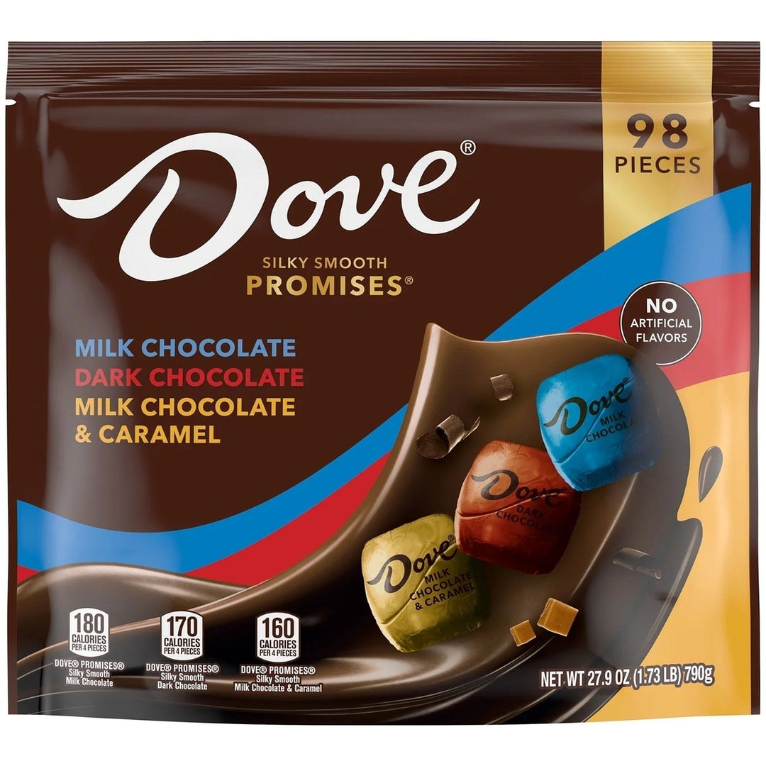 Dove Promises Assorted Milk and Dark Chocolate Candy 27.9 Ounce (98 Pieces) Image 1