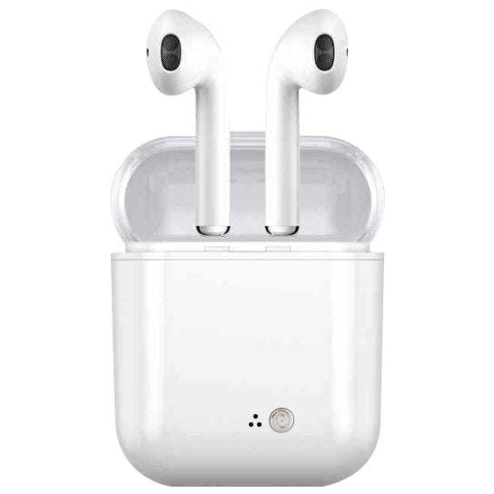 Clear Top Dual Chamber Wireless Bluetooth Earphones With Charging Box Image 1