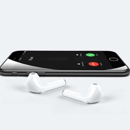 Clear Top Dual Chamber Wireless Bluetooth Earphones With Charging Box Image 3