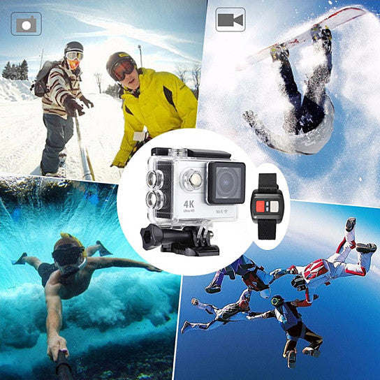 4K Action Pro Waterproof All Digital UHD WiFi Camera + RF Remote And Accessories Image 6