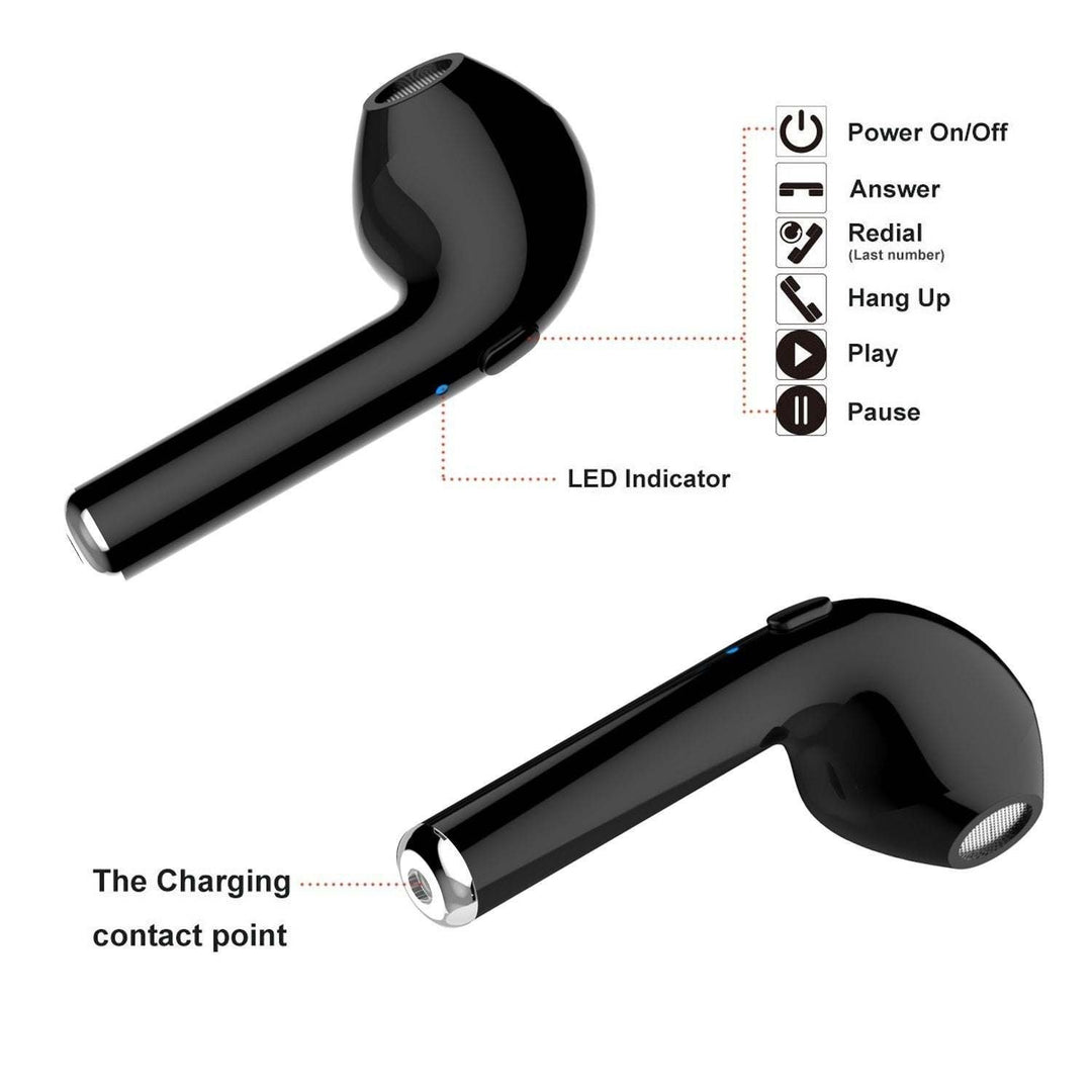 Dual Chamber Wireless Bluetooth Earphones With Charging Box Image 9