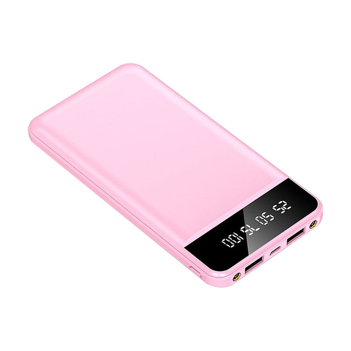 10000mAh Portable Ultra Slim Power Bank with 2 USB Output Ports and LED Flashlight Image 9