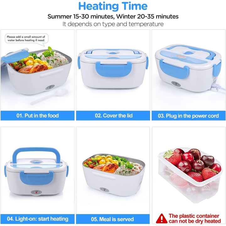 110V Portable Electric Heating Lunch Box Image 8