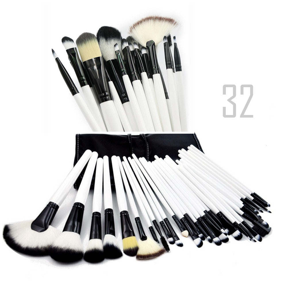 32 Piece fine Wooden Makeup Brush Set Image 8