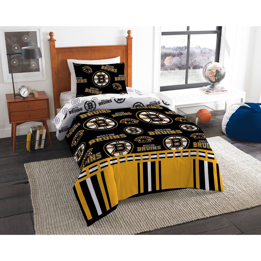 Boston Bruins OFFICIAL NHL Twin Bed In Bag Set Image 1