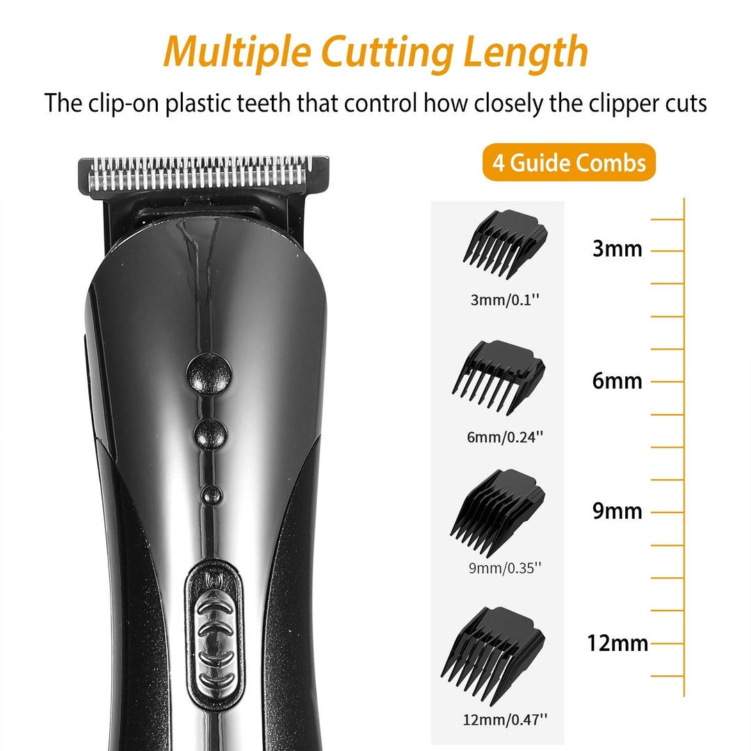 Men Electric Hair Clipper Trimmer Rechargeable Beard Shaver Razor Nose Trimmer Set Image 4