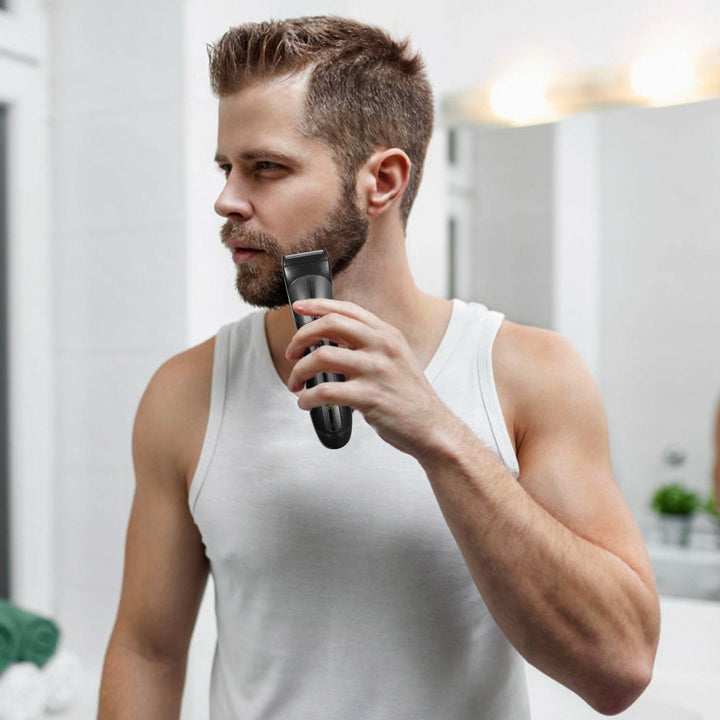 Men Electric Hair Clipper Trimmer Rechargeable Beard Shaver Razor Nose Trimmer Set Image 8