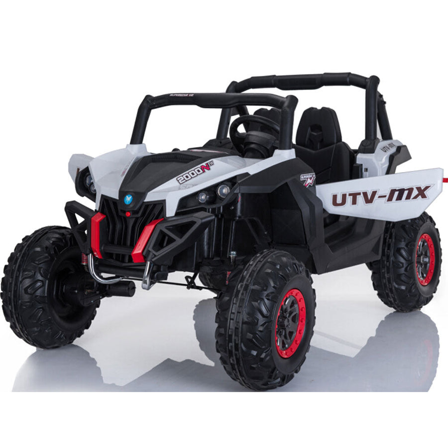 Mini Moto UTV 4x4 12v White (2.4ghz RC) Image 1