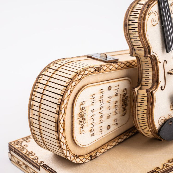 3D Wooden Puzzle Violin Capriccio Model Image 3