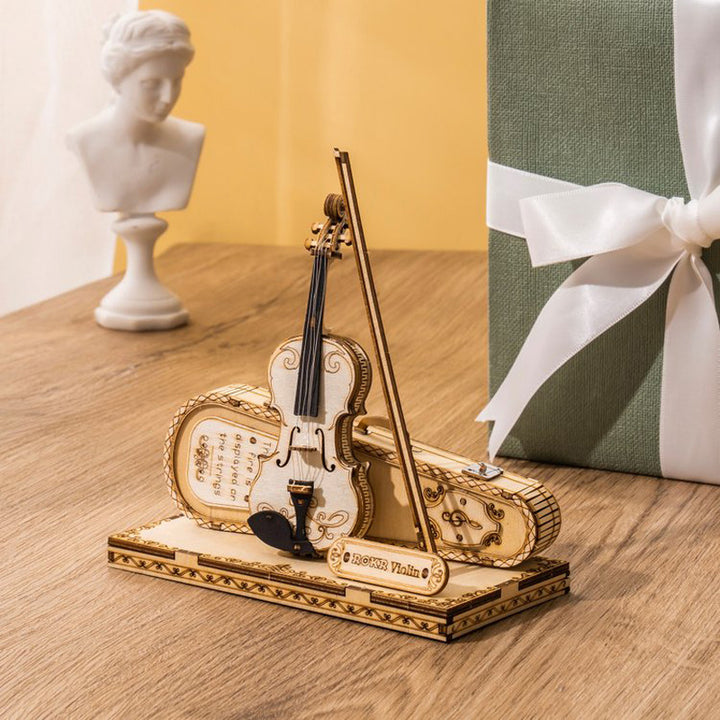 3D Wooden Puzzle Violin Capriccio Model Image 4