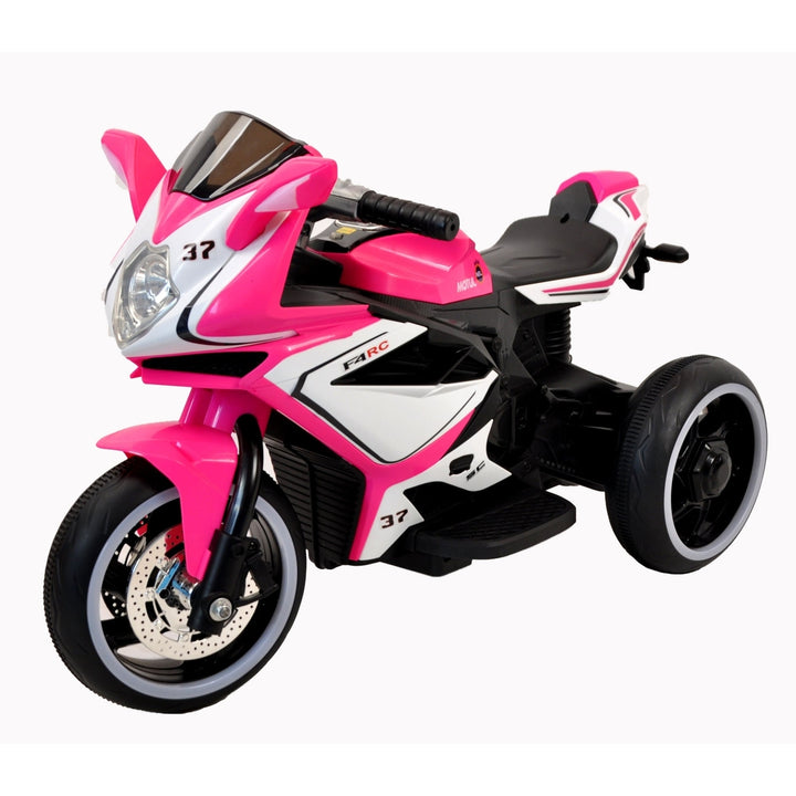 6V Kids Electric Motorcycle Pink Image 1