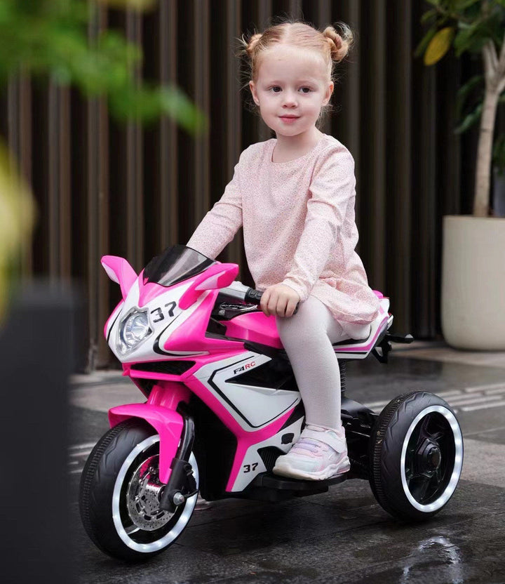 6V Kids Electric Motorcycle Pink Image 2