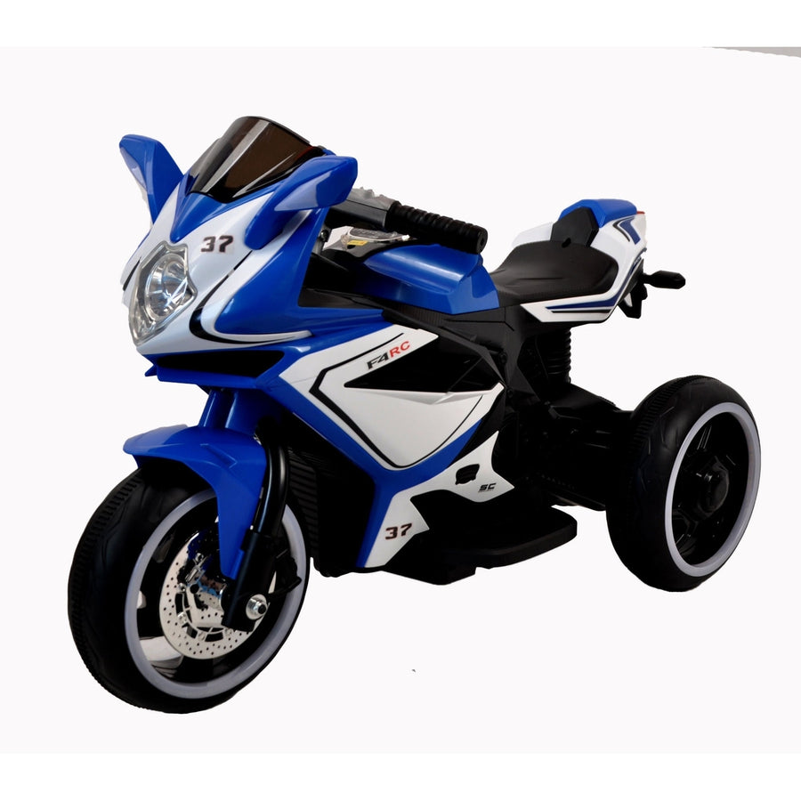 6V Kids Electric Ride On Motorcycle Blue Image 1