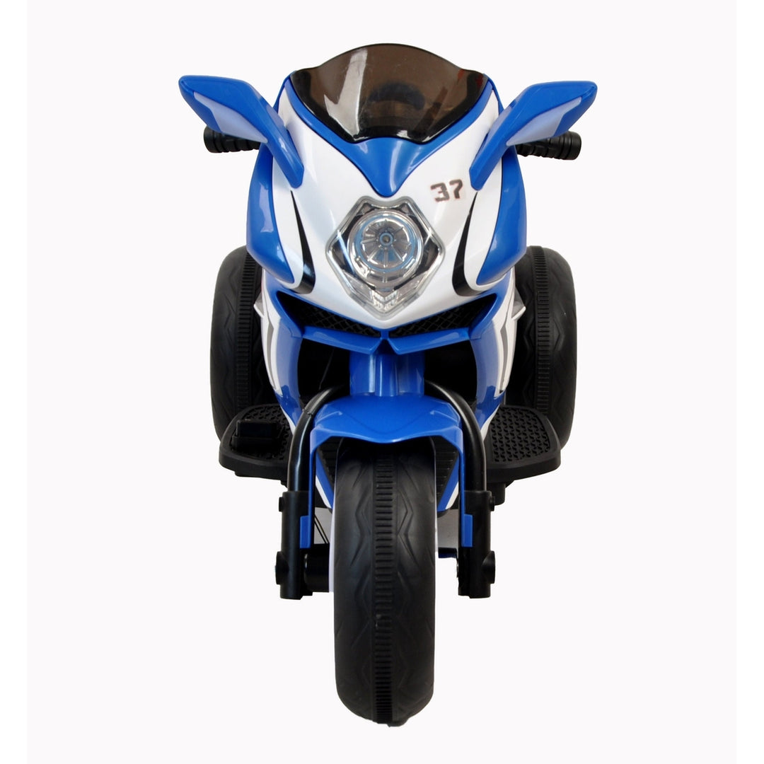 6V Kids Electric Ride On Motorcycle Blue Image 2