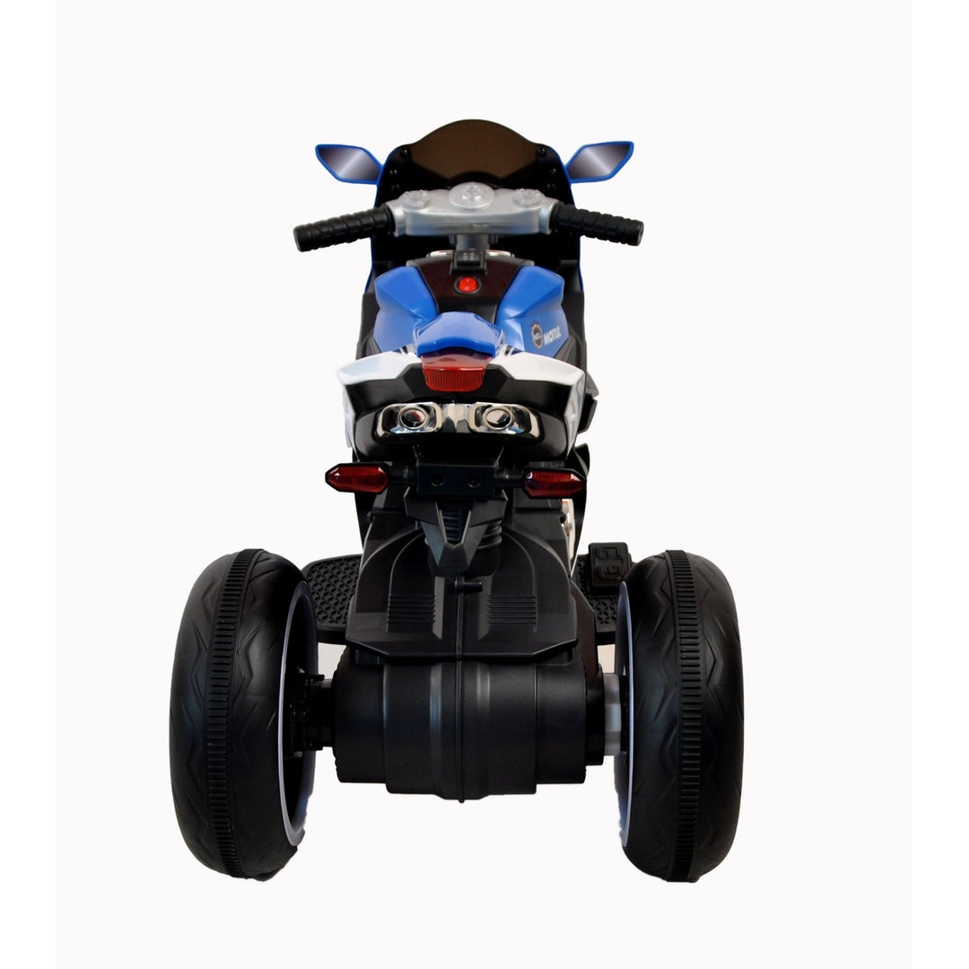 6V Kids Electric Ride On Motorcycle Blue Image 3