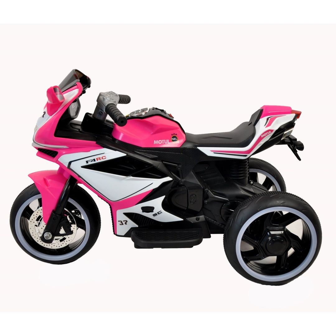 6V Kids Electric Motorcycle Pink Image 4