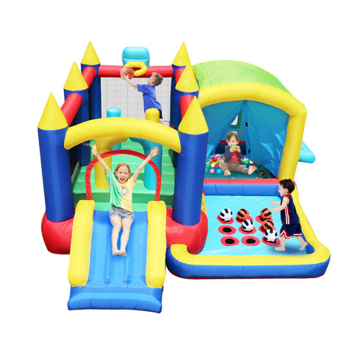 7 in 1 Inflatable Bounce House with Ball Pit for Kids Indoor Outdoor Image 8