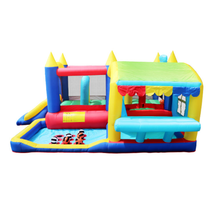 7 in 1 Inflatable Bounce House with Ball Pit for Kids Indoor Outdoor Image 10