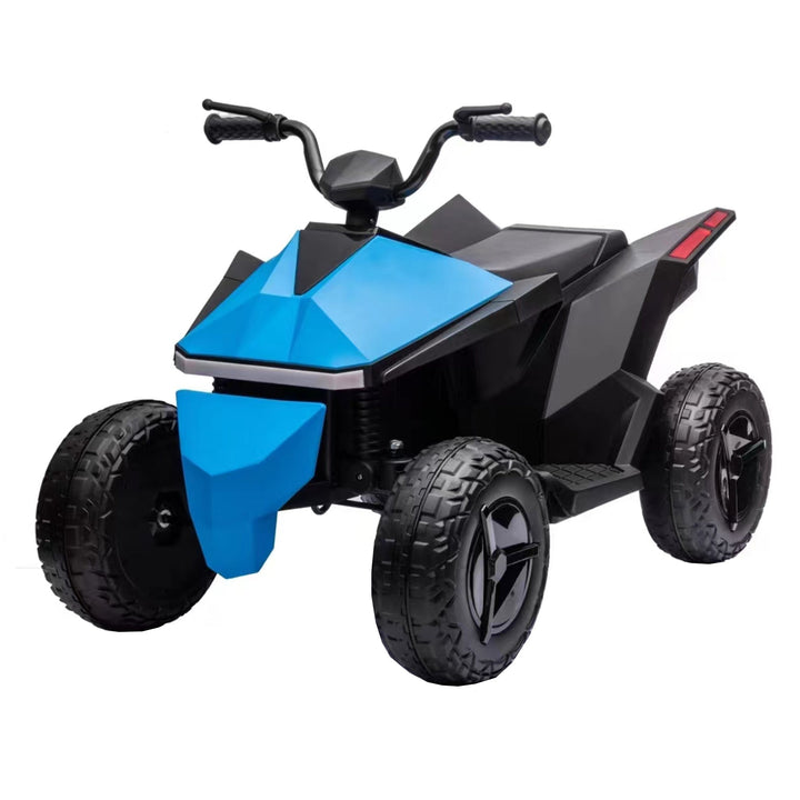 ATV Style Kids Ride On Electric Atv With LED Front and Rear Dazzling Lights Blue Image 3