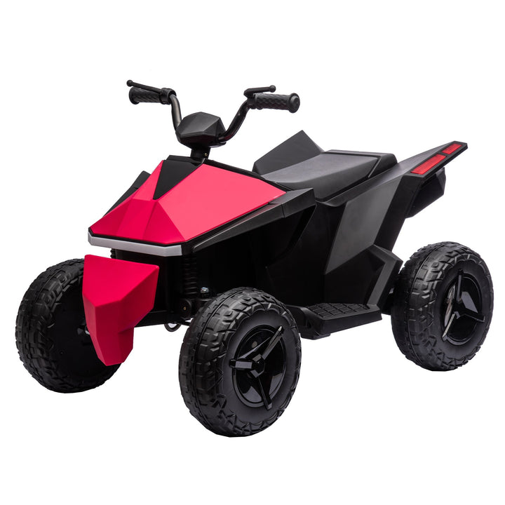 ATV Style Kids Ride On Electric Atv With LED Front and Rear Dazzling Lights Red Image 4