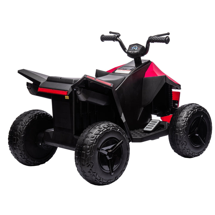 ATV Style Kids Ride On Electric Atv With LED Front and Rear Dazzling Lights Red Image 6