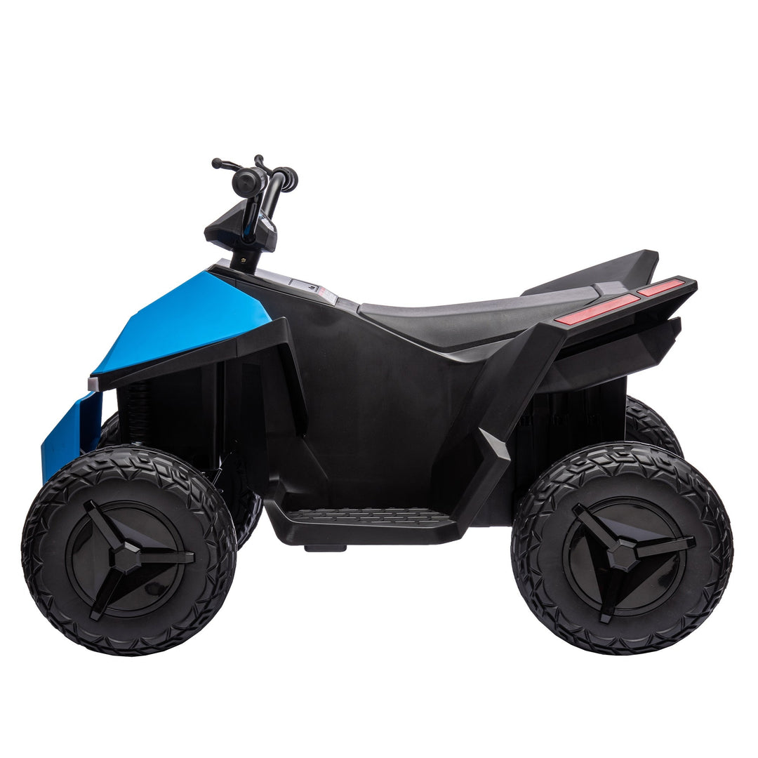 ATV Style Kids Ride On Electric Atv With LED Front and Rear Dazzling Lights Blue Image 8