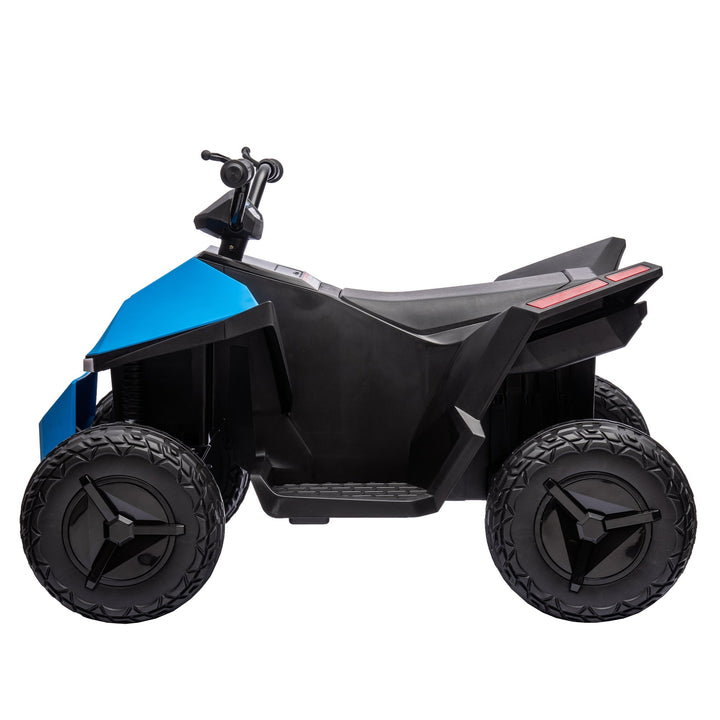 ATV Style Kids Ride On Electric Atv With LED Front and Rear Dazzling Lights Blue Image 8