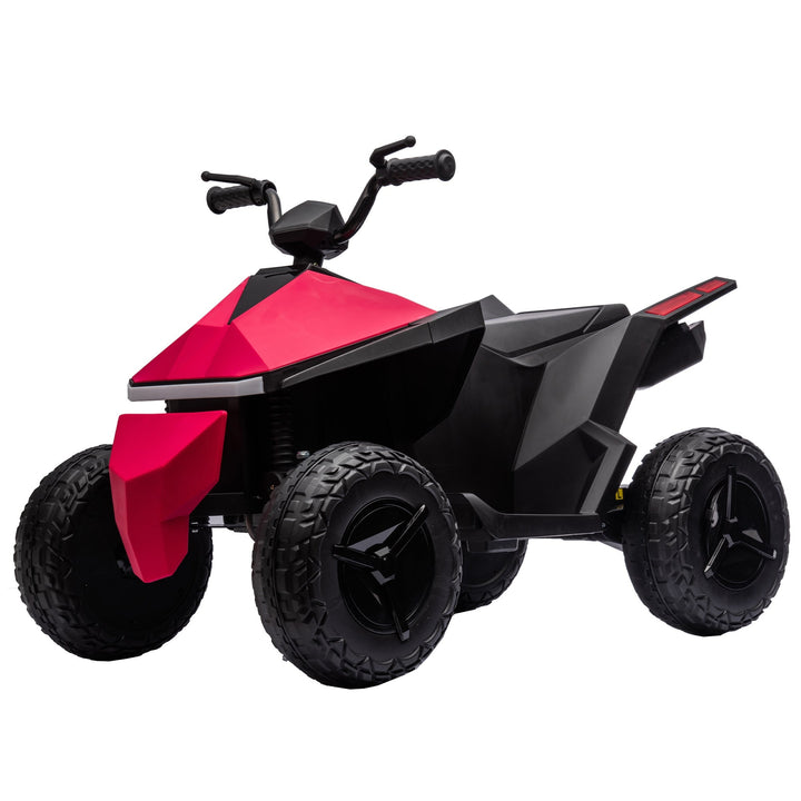 ATV Style Kids Ride On Electric Atv With LED Front and Rear Dazzling Lights Red Image 7