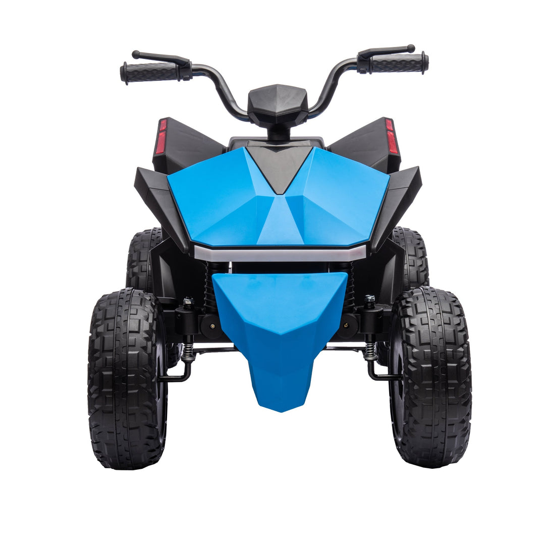 ATV Style Kids Ride On Electric Atv With LED Front and Rear Dazzling Lights Blue Image 9