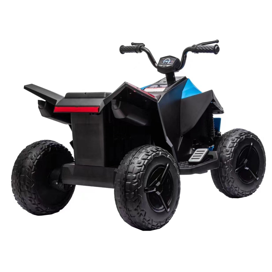 ATV Style Kids Ride On Electric Atv With LED Front and Rear Dazzling Lights Blue Image 10