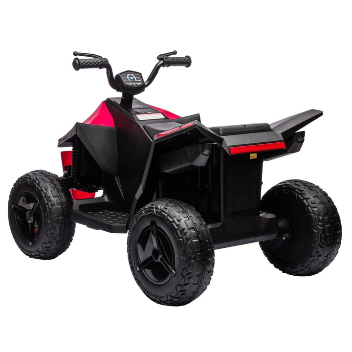 ATV Style Kids Ride On Electric Atv With LED Front and Rear Dazzling Lights Red Image 10