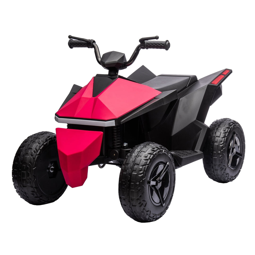 ATV Style Kids Ride On Electric Atv With LED Front and Rear Dazzling Lights Red Image 12