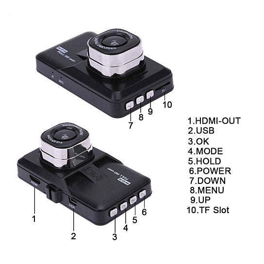 1080P G-Sensor Looping Dash Car Camera Image 6