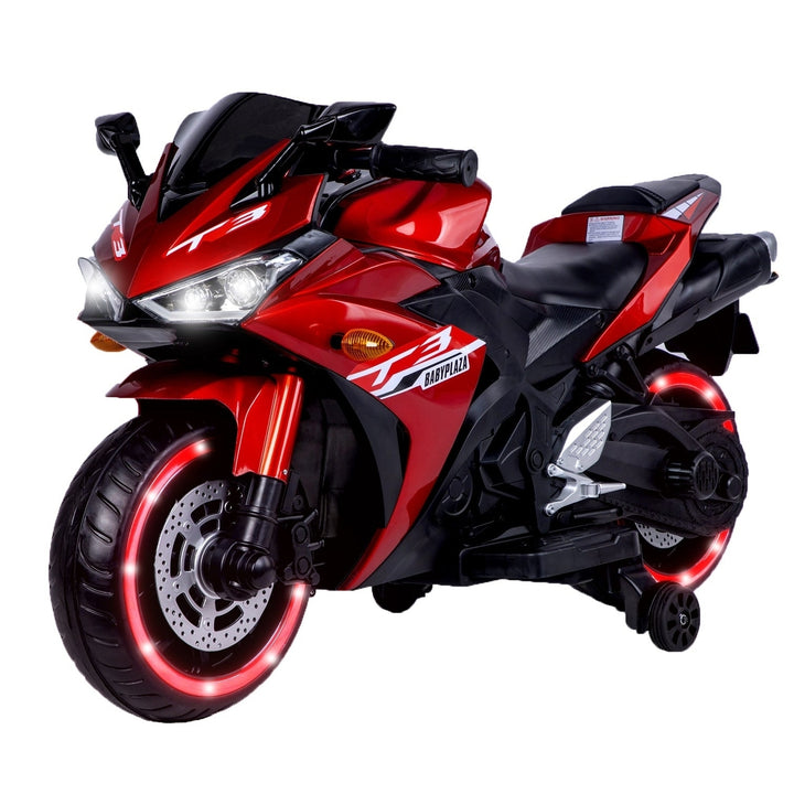 12V Kids Ride On Motorcycle Red Image 1