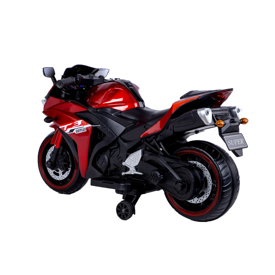 12V Kids Ride On Motorcycle Red Image 4