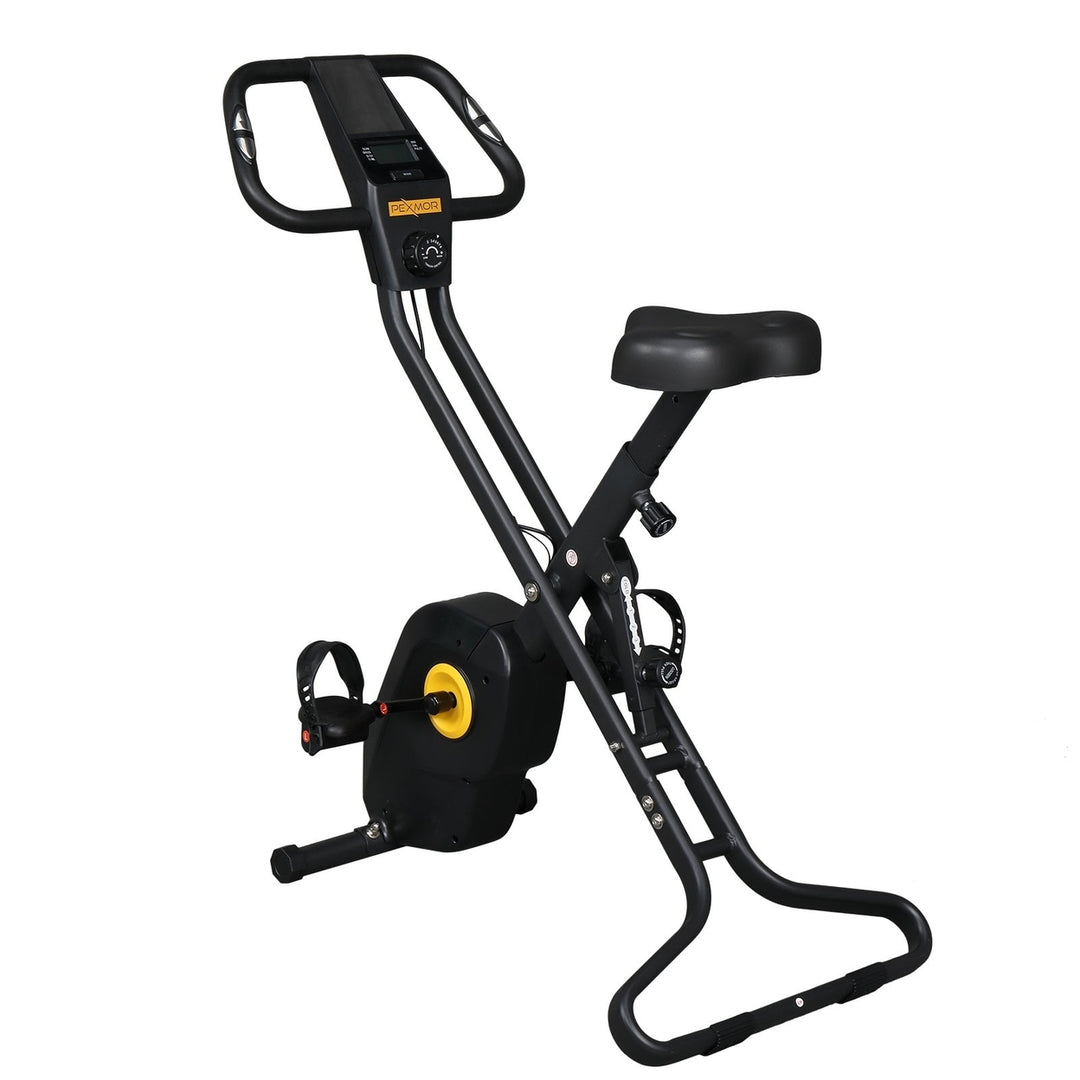 Home Folding Exercise Bike Black Image 1