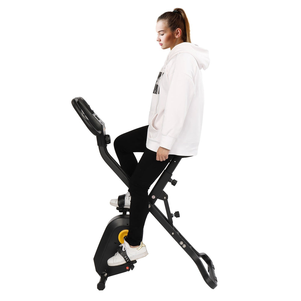 Home Folding Exercise Bike Black Image 2