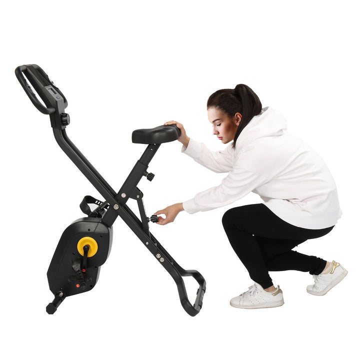 Home Folding Exercise Bike Black Image 7