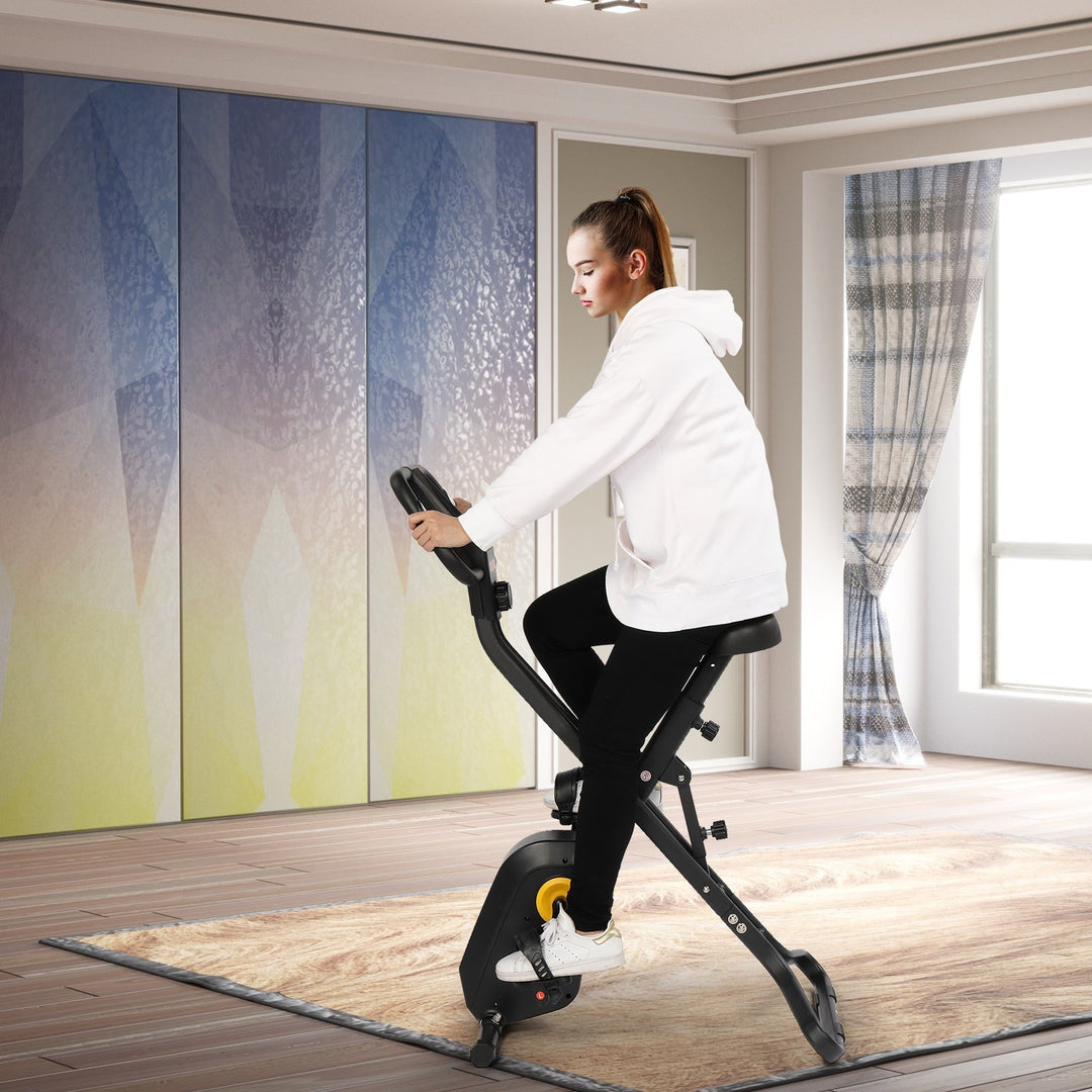 Home Folding Exercise Bike Black Image 11